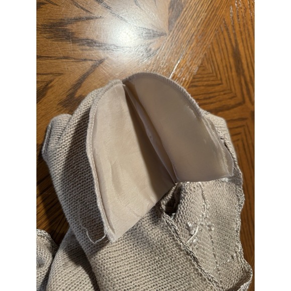 VTG Floral Embroidered knit top 1XL Cottagecore Grandmacore 90s 80s ramie - Picture 6 of 13